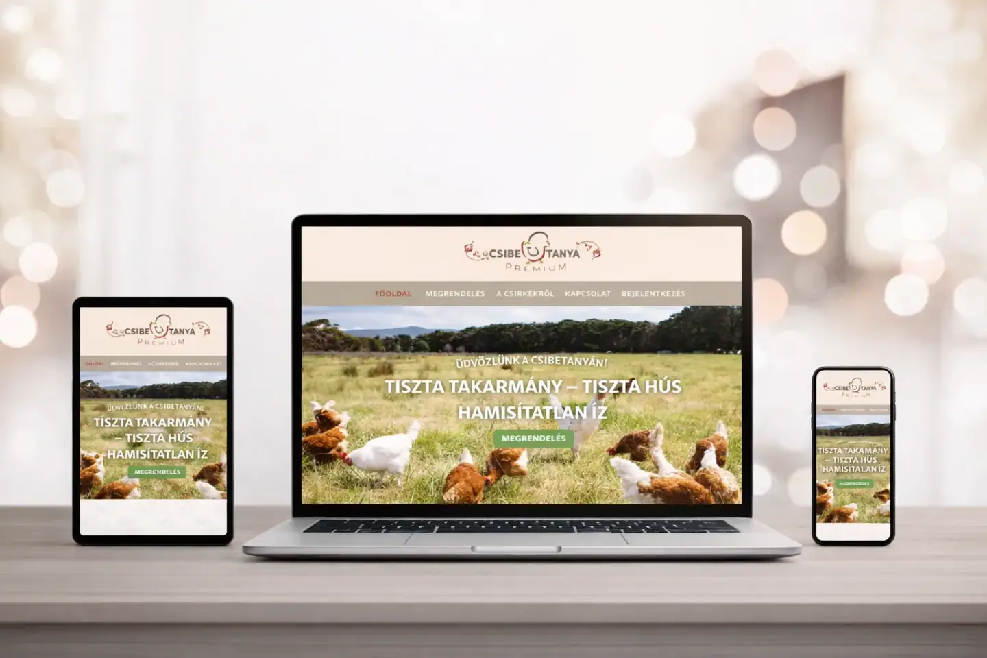 Website für einen Familienbetrieb
